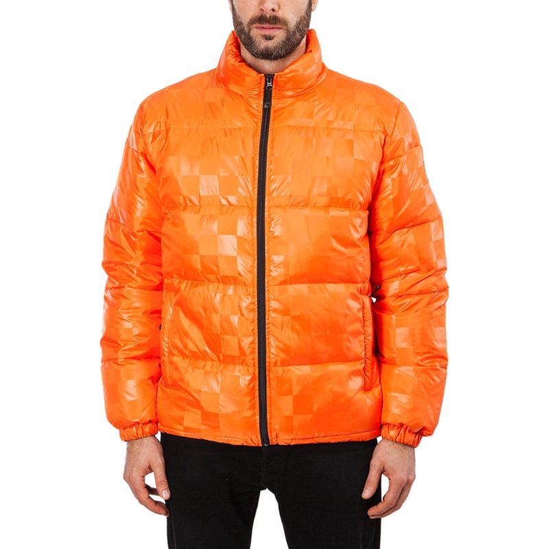 stussy puffer jacket orange 473813