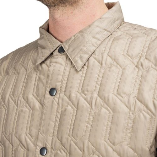 stussy quilted insulated shirt beige 159340