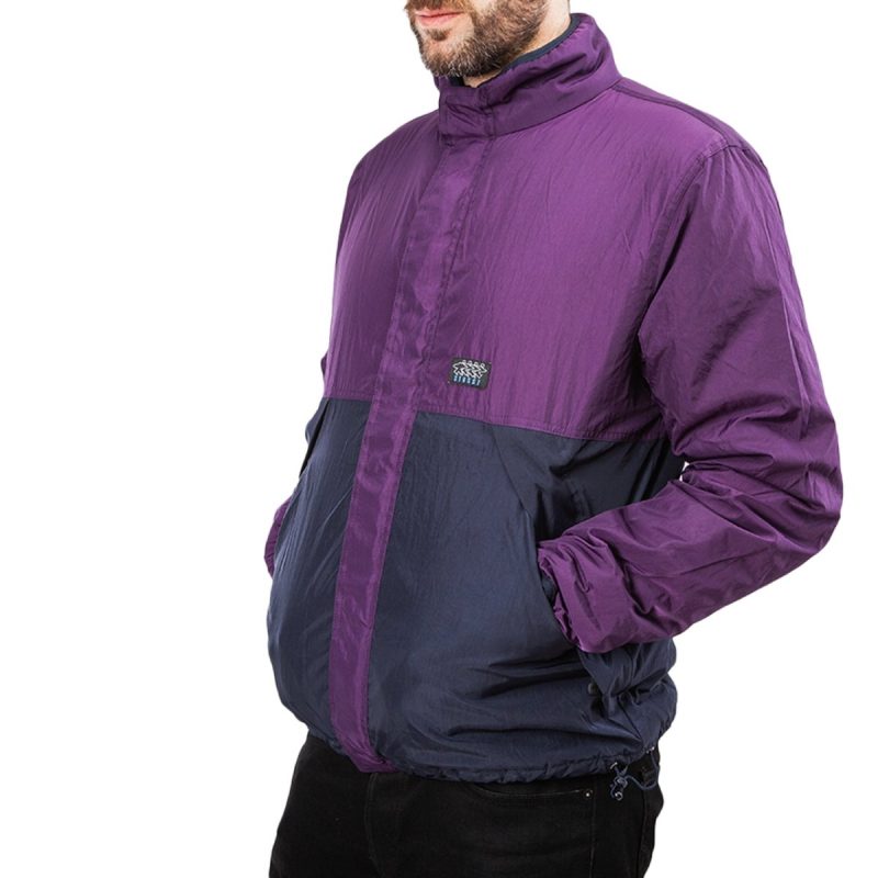 stussy reversible micro fleece jacket gelb 240434