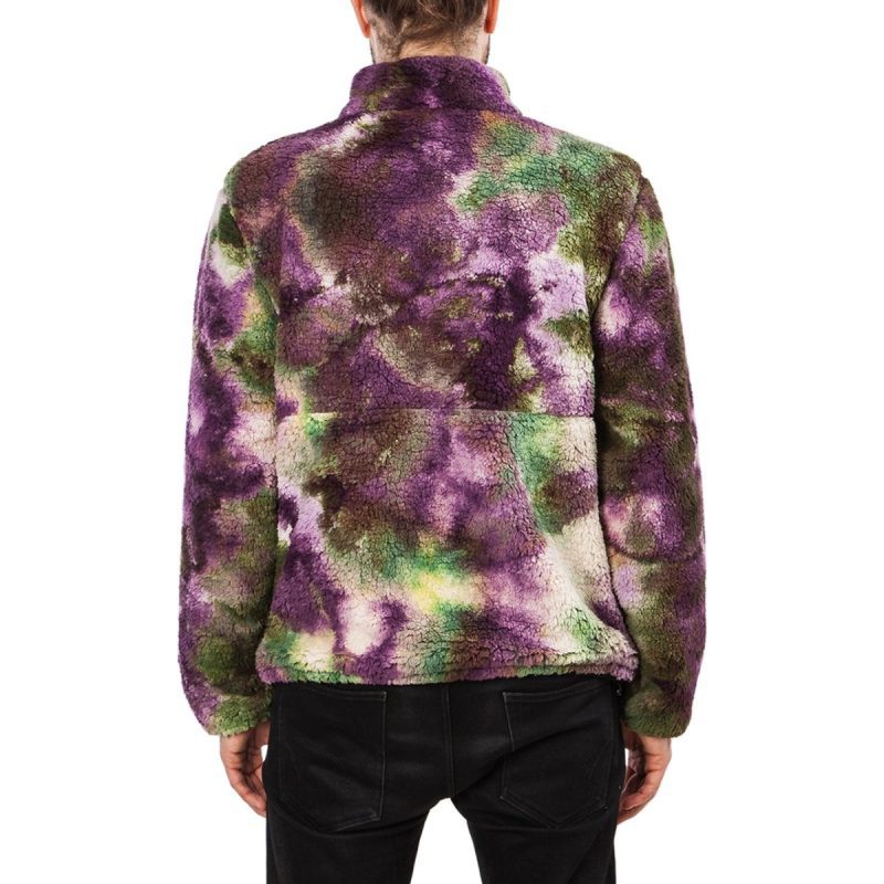 stussy reversible micro fleece jacket multi 274101