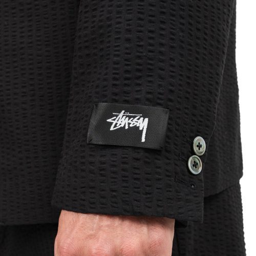 stussy seersucker sport coat schwarz 759852