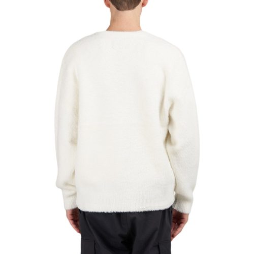 stussy shaggy cardigan weiss 933043