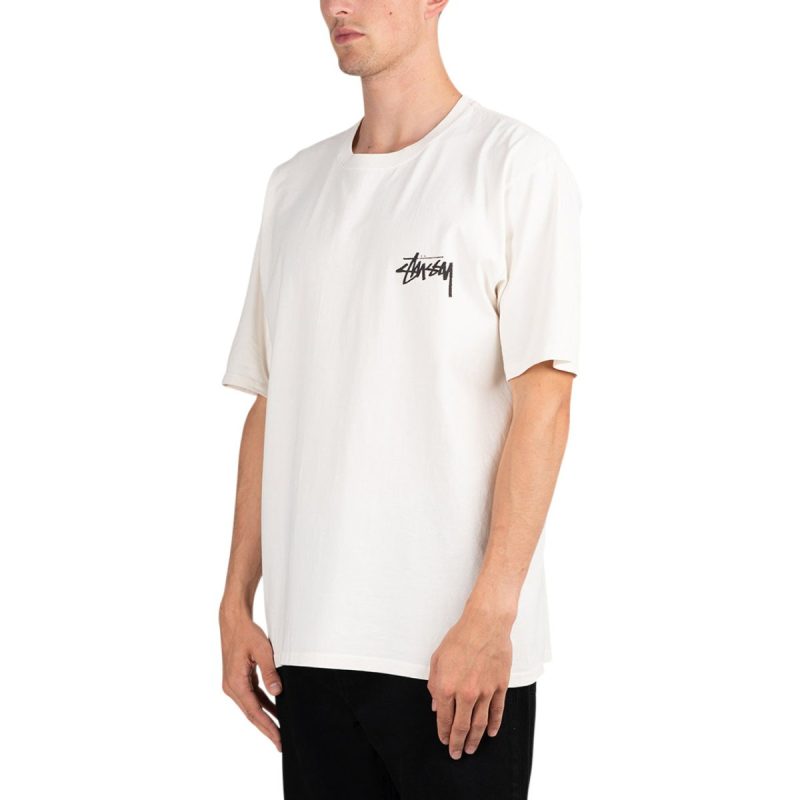 stussy skate posse pigment dyed tee natural 251826