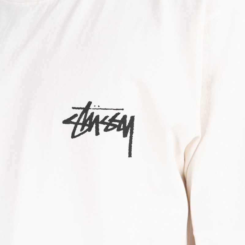 stussy skate posse pigment dyed tee natural 976387