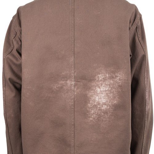 stussy spotted bleach chore jacket braun 477354