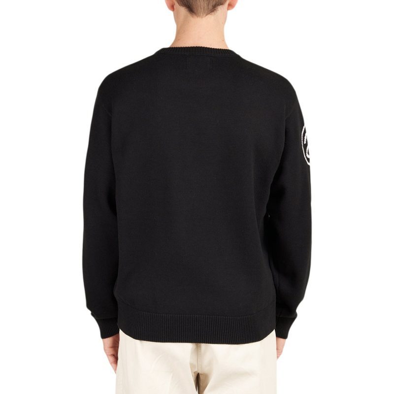 stussy ss link sweater schwarz 893704