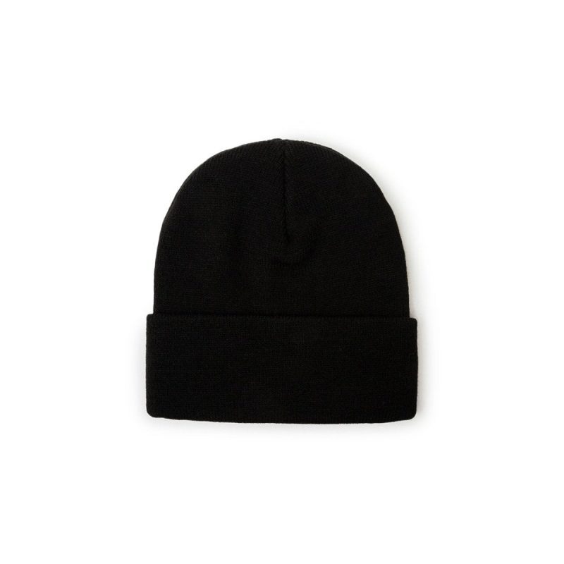 stussy stock cuff beanie schwarz 170505