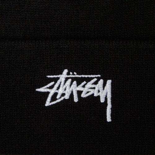 stussy stock cuff beanie schwarz 922923