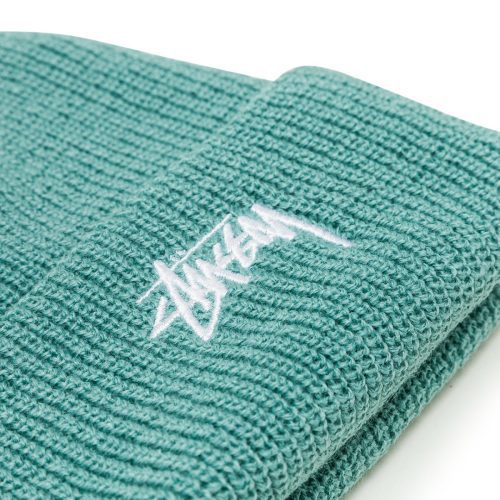 stussy stock cuff beanie turkis 187337