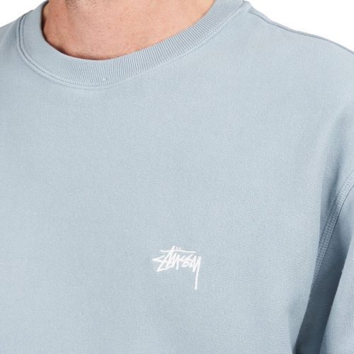 stussy stock logo crew grau 683072