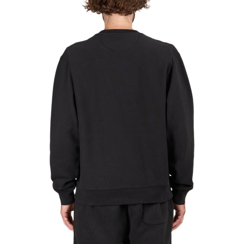 stussy stock logo crew schwarz 880446