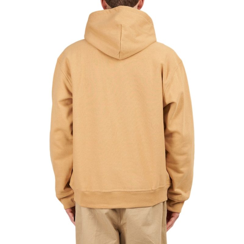 stussy stock logo hood braun 713076