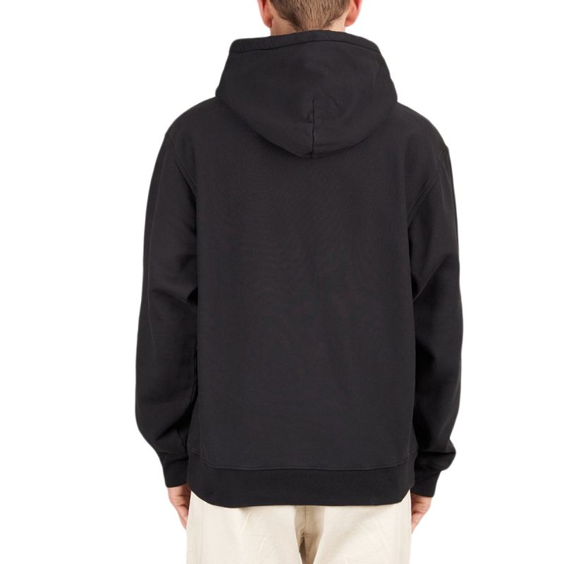 stussy stock logo hoodie schwarz 303933