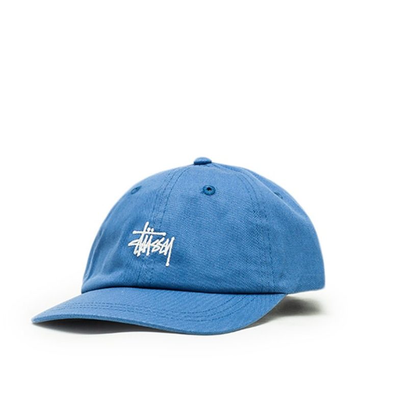 stussy stock low pro cap blau 994036