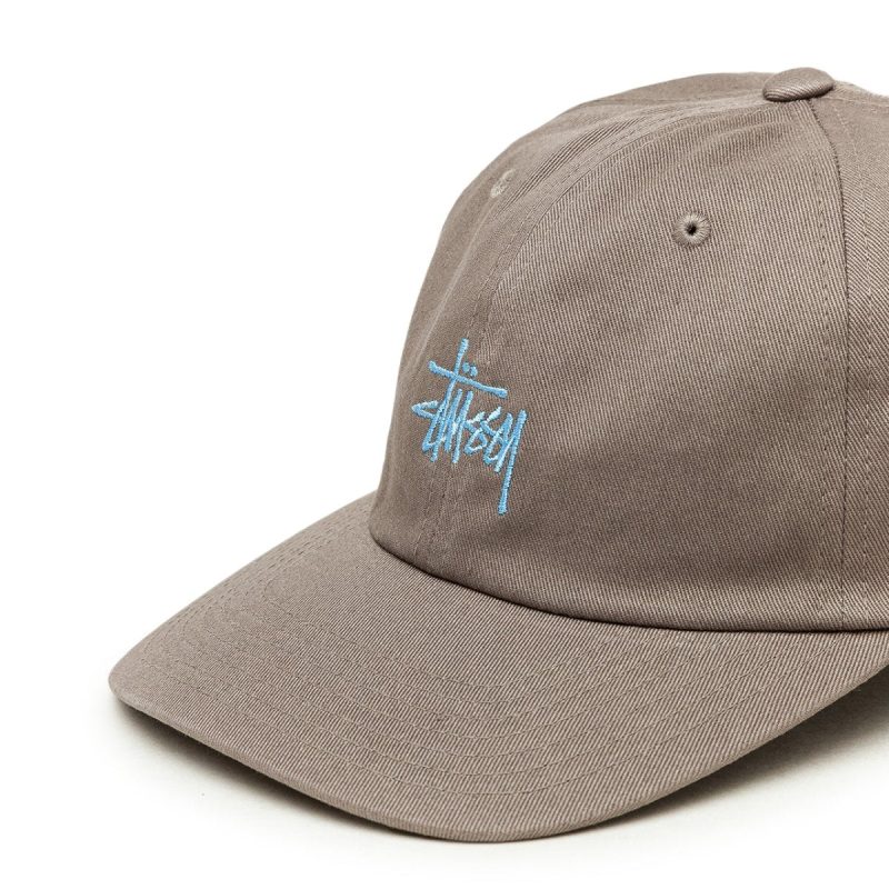 stussy stock low pro cap khaki 523021