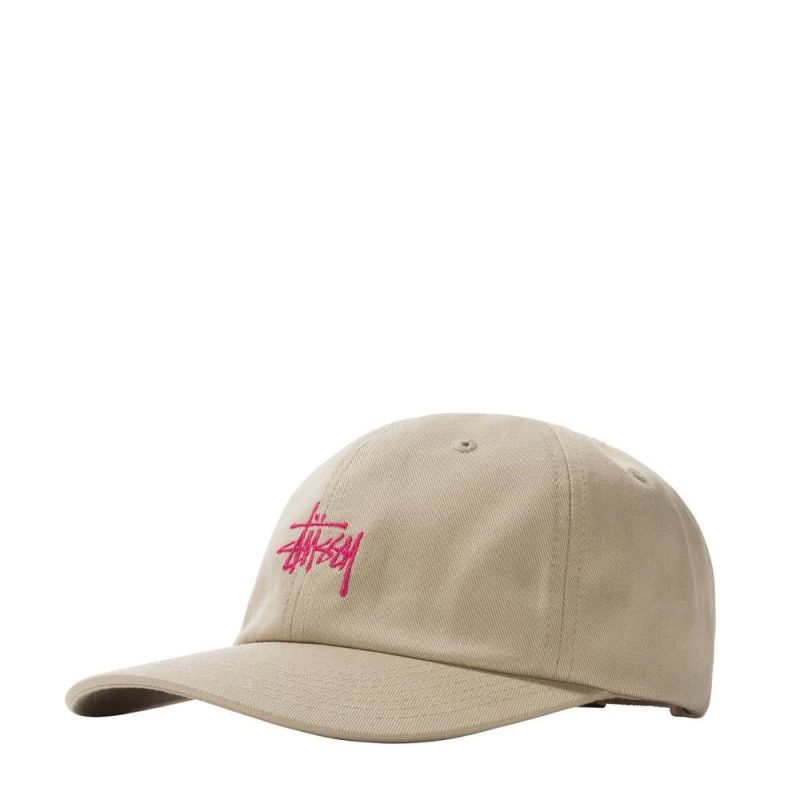 stussy stock low pro cap khaki 912204