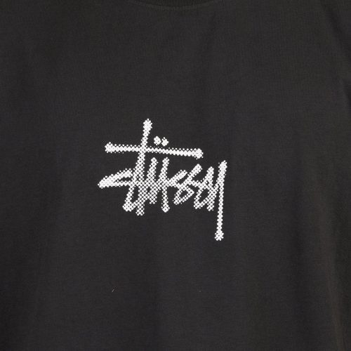 stussy surf tomb pigment dyed tee schwarz 216019