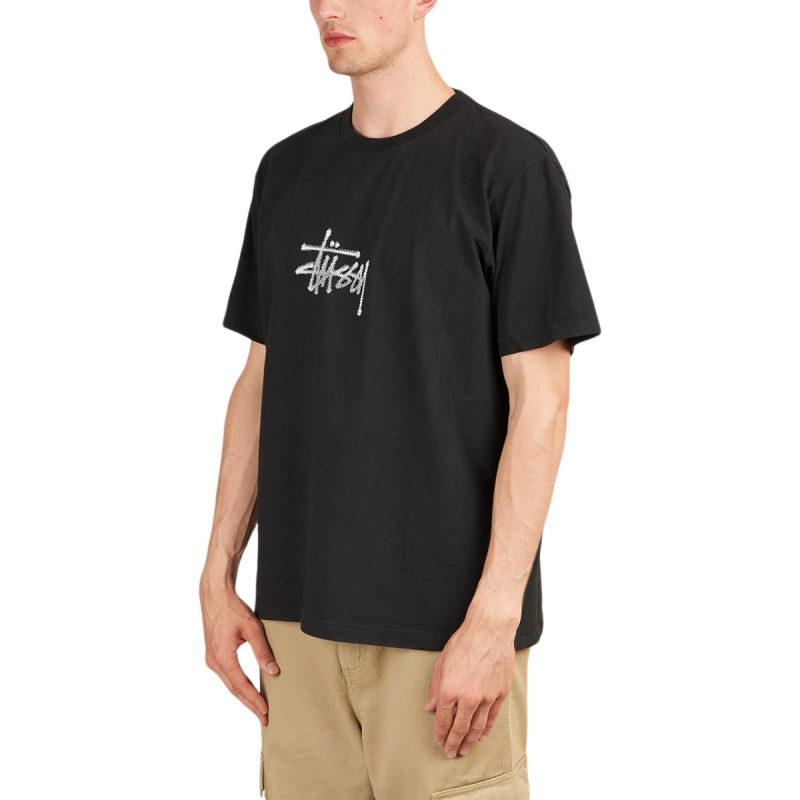 stussy surf tomb pigment dyed tee schwarz 790432