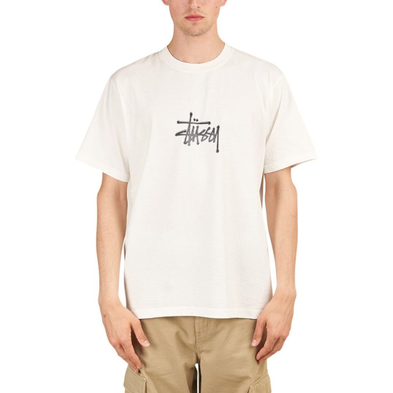 stussy surf tomb pigment dyed tee weiss 187435