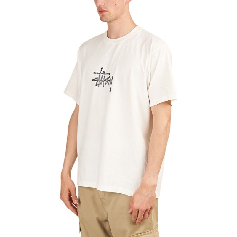 stussy surf tomb pigment dyed tee weiss 669456