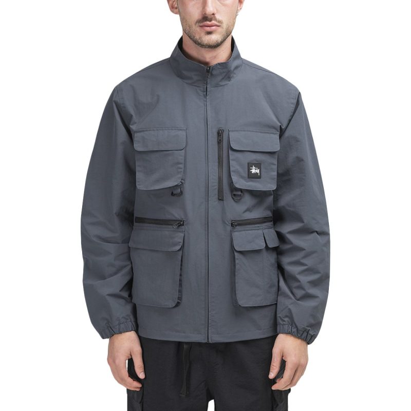 stussy utility jacket blau 912958