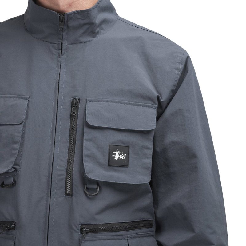 stussy utility jacket blau 947569