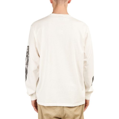 stussy venus pigment dyed longsleeve weiss 586931