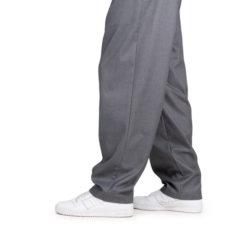 stussy volume pleated trouser grau 634461