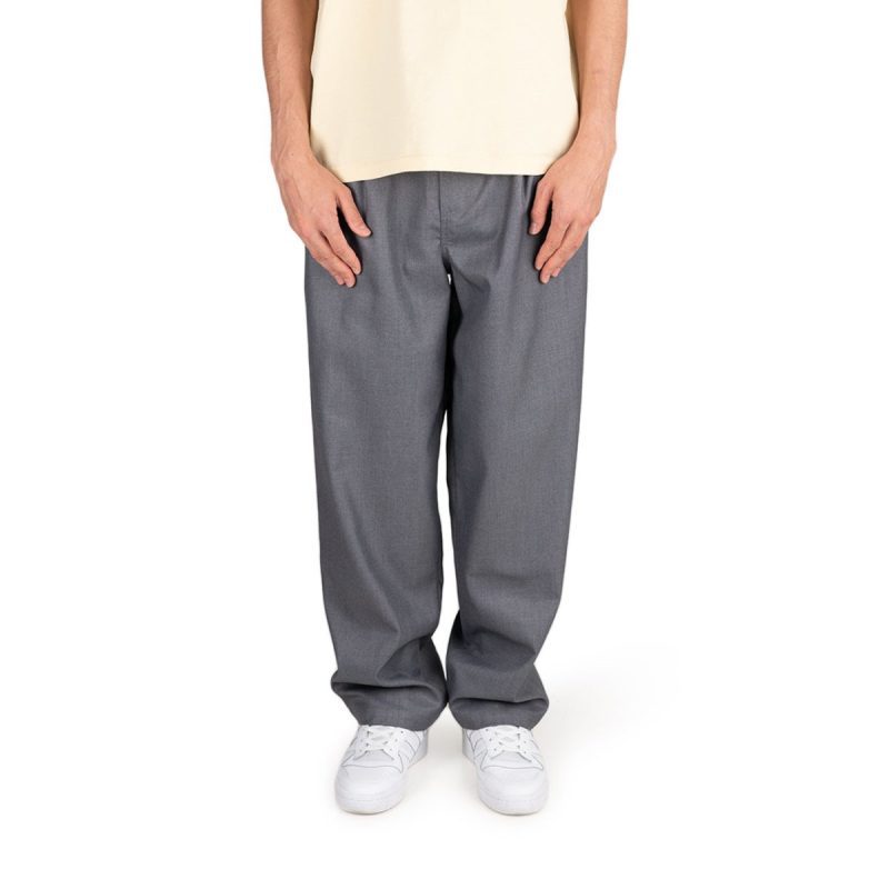 stussy volume pleated trouser grau 959447