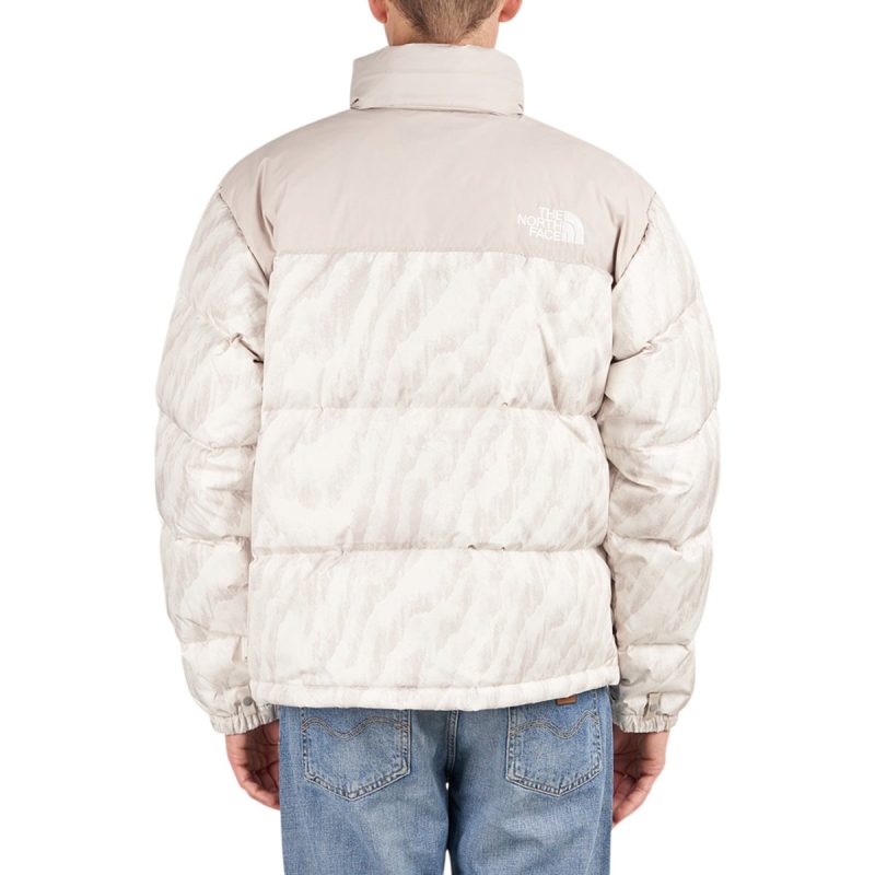 the north face 1996 retro nuptse jacket silber grau 386723