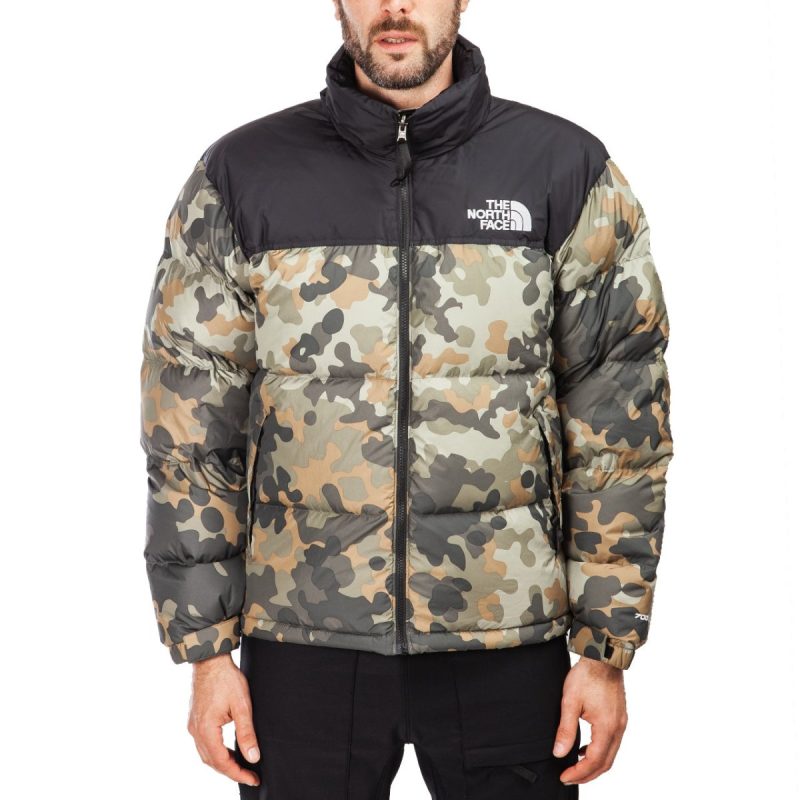 the north face 1996 ssnl nuptse jacket camo 612814