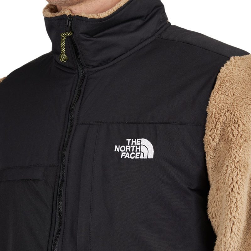 the north face bb denali sherpa jacket braun schwarz 269812