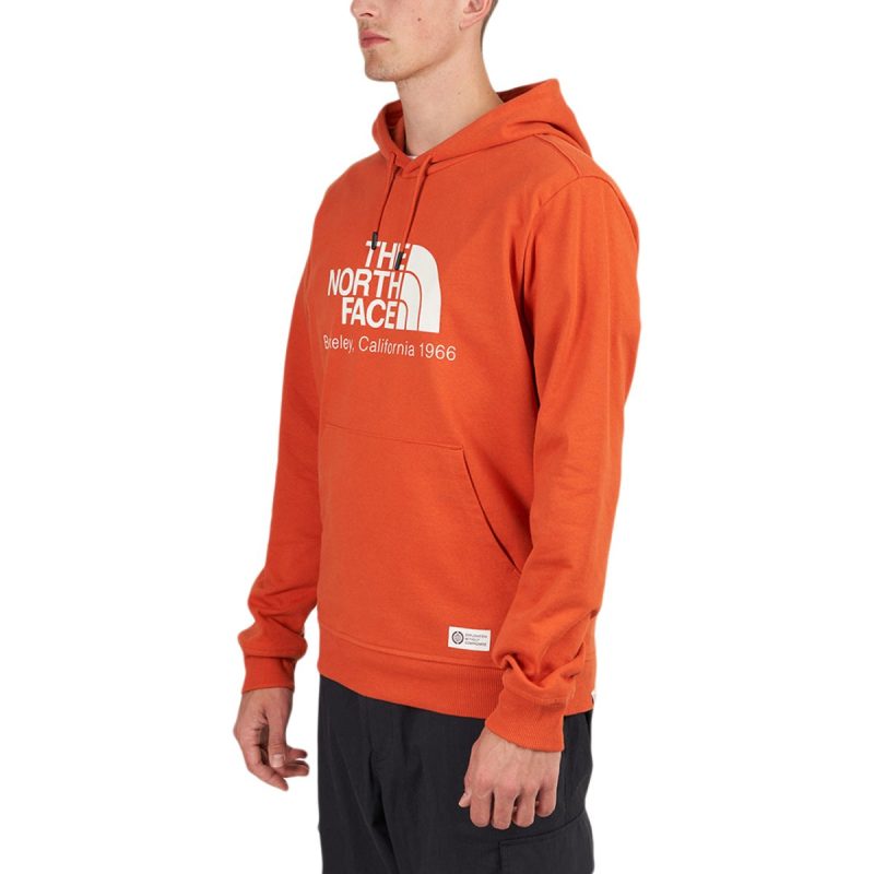 the north face berkeley california hoodie orange 263485