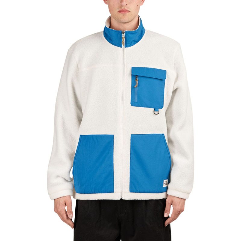 the north face bleaklow fleece weiss blau 742985