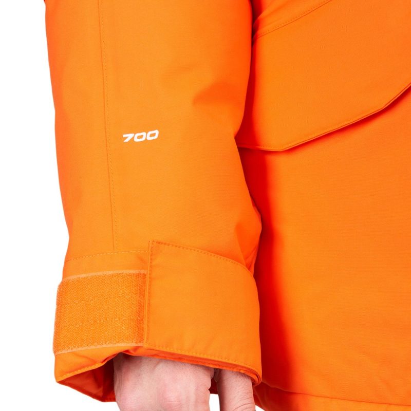 the north face ctae expedition parka orange 206844