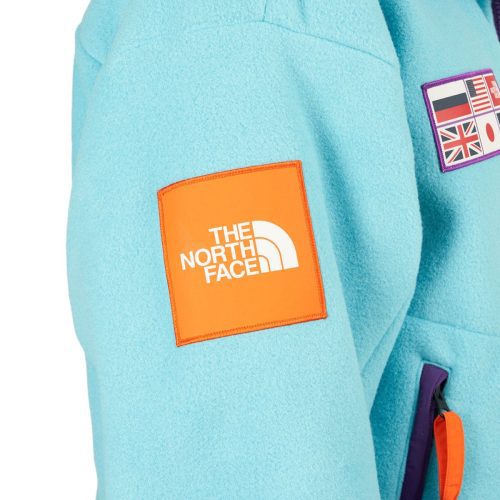 the north face ctae fleece full zip jacket eisblau 203484