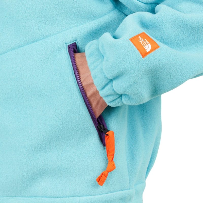 the north face ctae fleece full zip jacket eisblau 743519