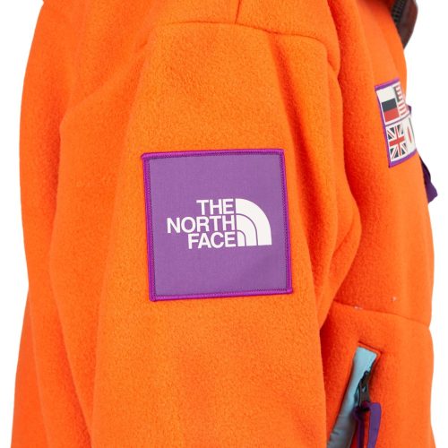 the north face ctae fleece full zip jacket orange 889998