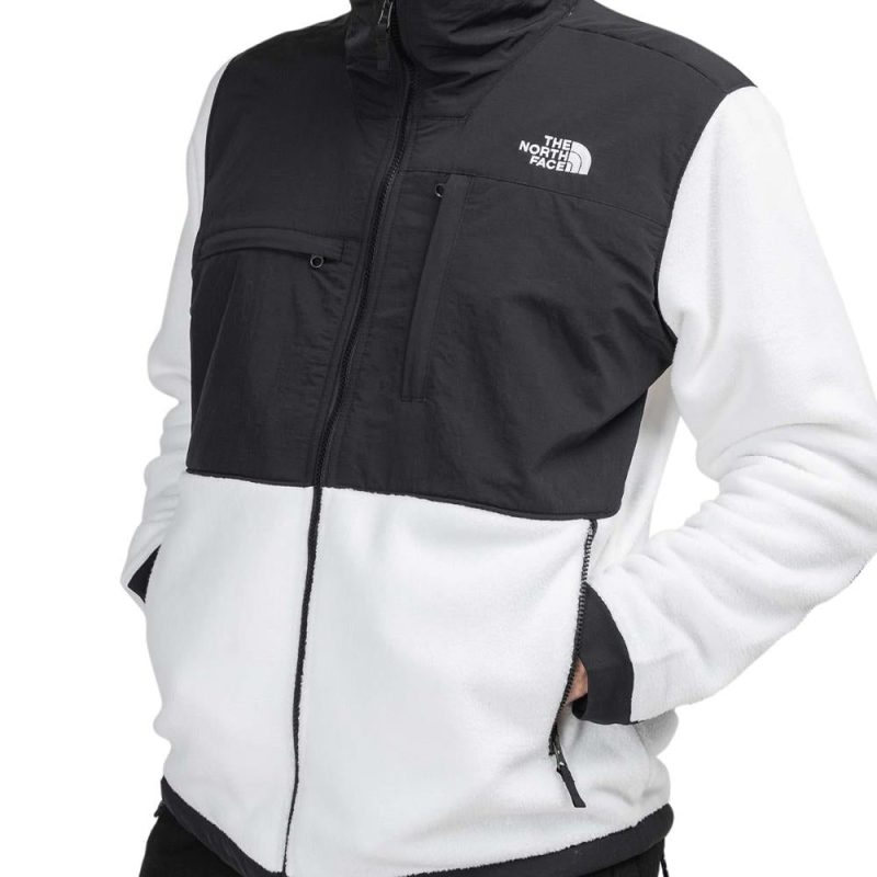 the north face denali jacket 2 weiss schwarz 358827