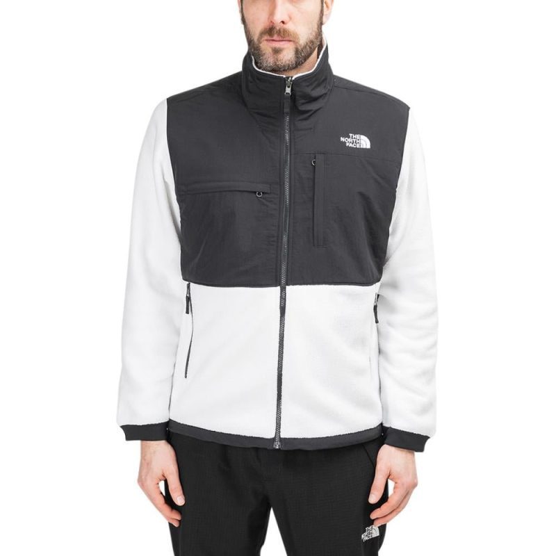 the north face denali jacket 2 weiss schwarz 434112