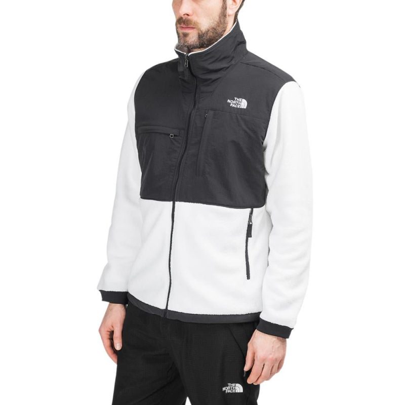 the north face denali jacket 2 weiss schwarz 512611