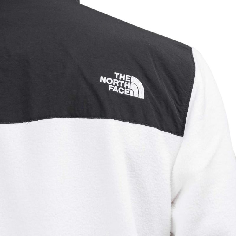 the north face denali jacket 2 weiss schwarz 729030