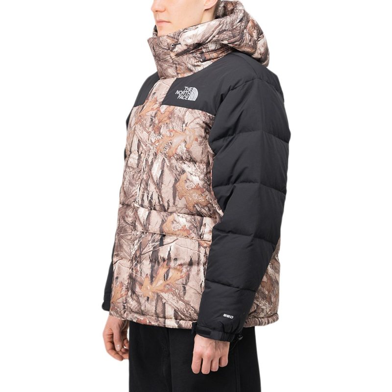 the north face himalayan down parka braun schwarz 188925