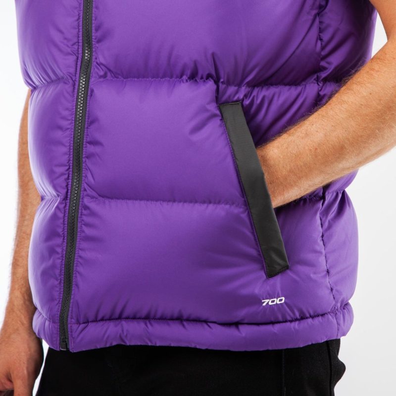 the north face m 1992 nuptse vest lila schwarz 650159