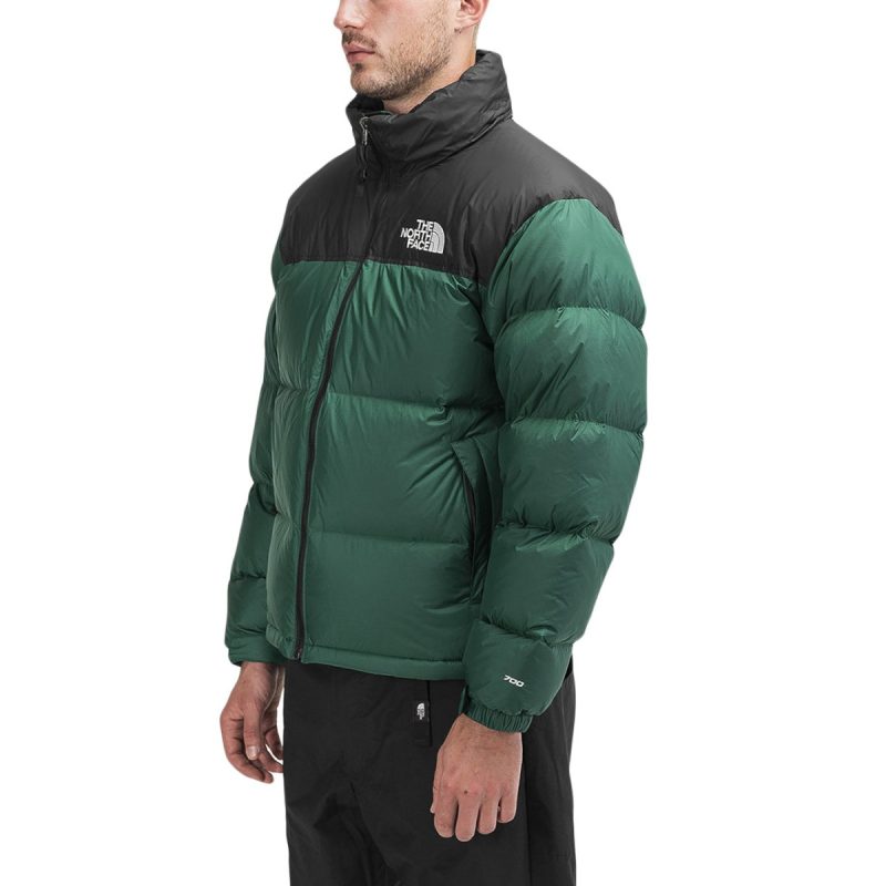 the north face m 1996 retro nuptse jacket grun schwarz 404592