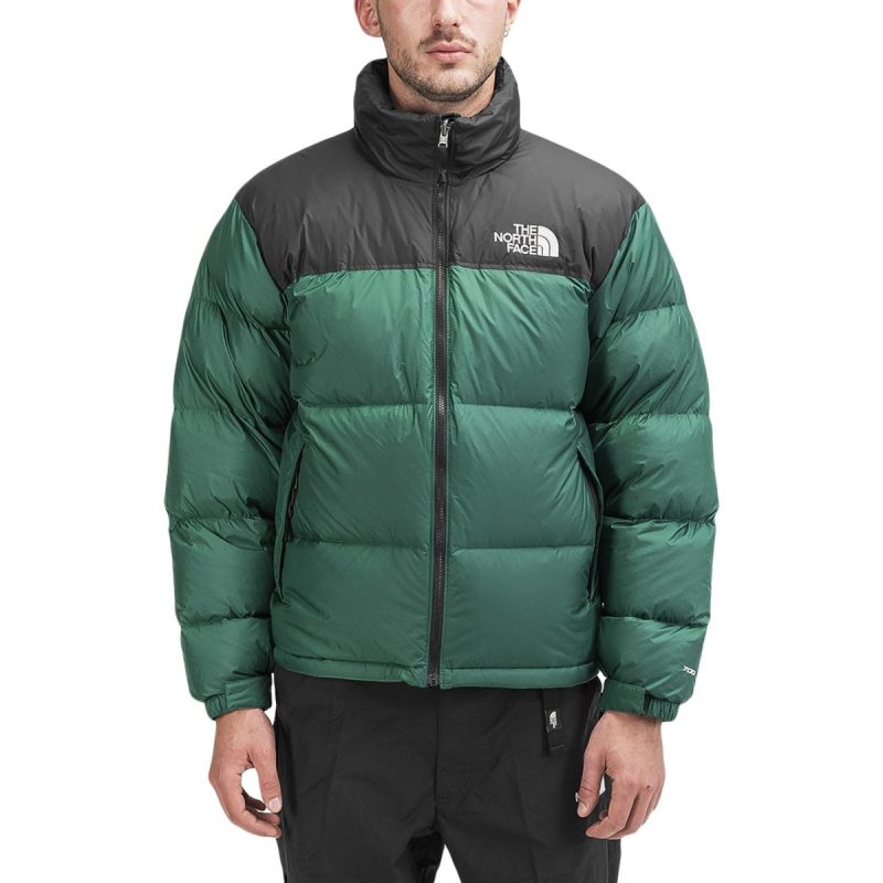 the north face m 1996 retro nuptse jacket grun schwarz 483821