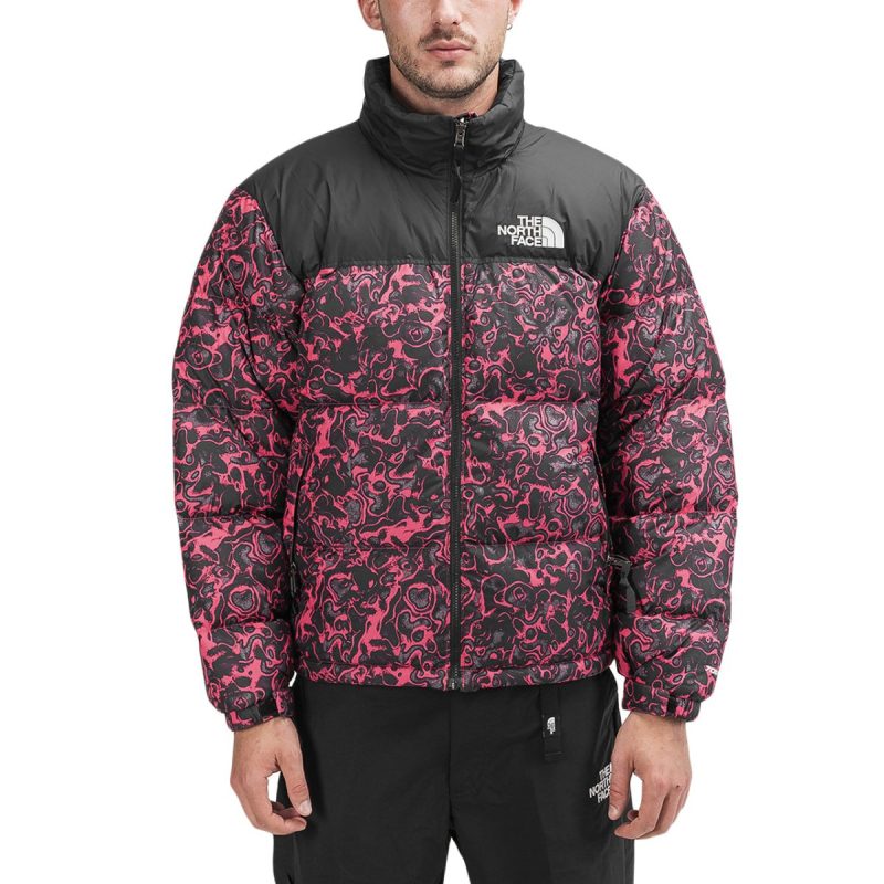 the north face m 1996 retro nuptse jacket rosa rot schwarz 578274