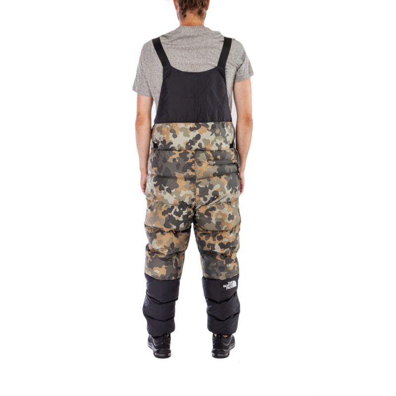 the north face m nuptse bib camo 978348