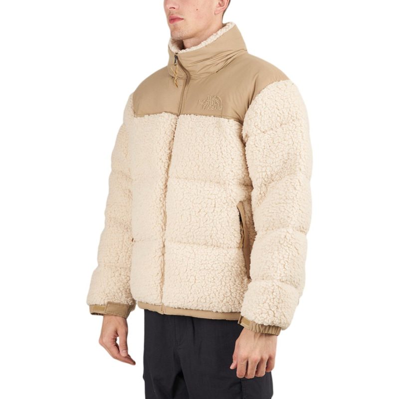 the north face m sherpa nuptse jacket sand 862007