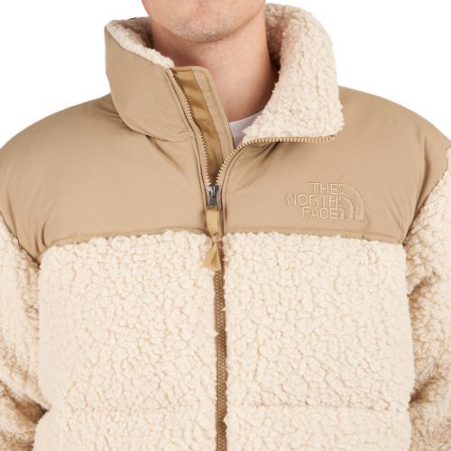 the north face m sherpa nuptse jacket sand 913117